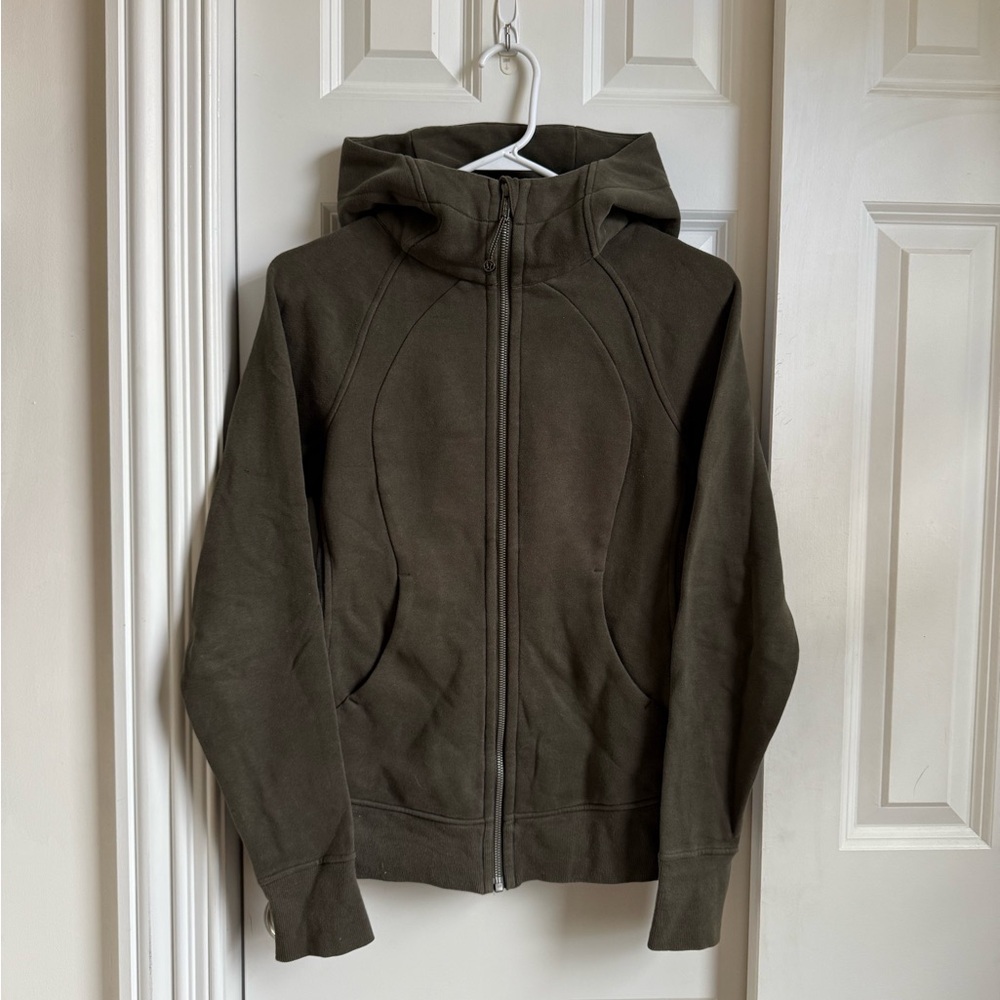 Lululemon OG Dark Olive Scuba Hoodie Full Zip